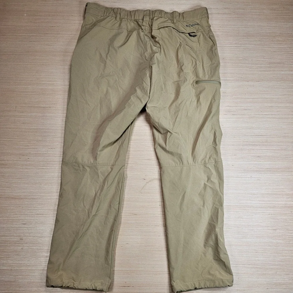 Columbia Fir Ridge Hiking Pants Mens 40 Fit 38x29 Tan Stretch Lightweight XO8157